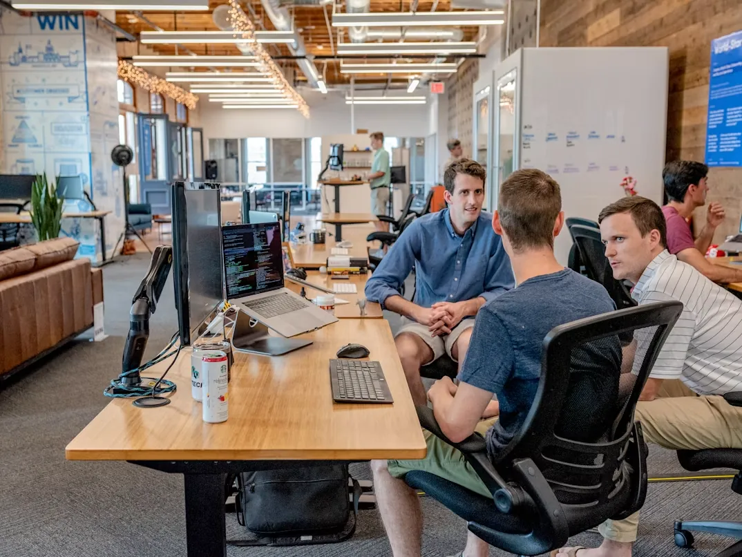 Office team discussion